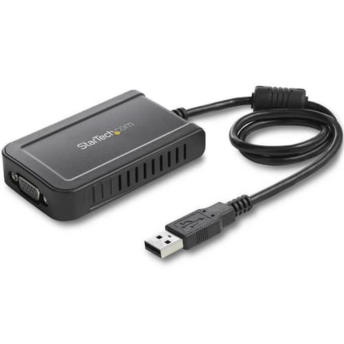 StarTech.com USB to VGA Adapter - 1920x1200 - External Video & Graphics Card - Dual Monitor Display Adapter - Supports Windows (USB2VGAE3) - external Sort