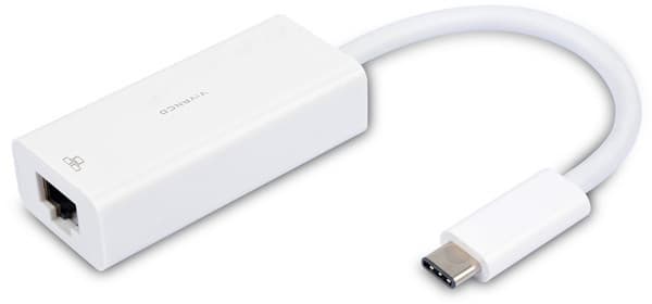 Vivanco adapter USB-C - LAN RJ45 (45383) Hvid