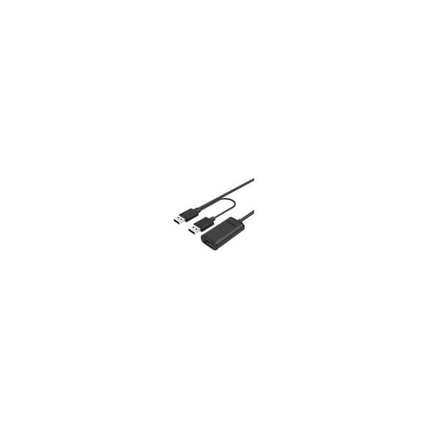 Przedłużacz aktywny USB 2.0, 20m, Y-279 czarny