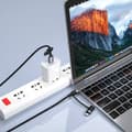 Miniatyrbild 4 av 8: Tellur 4in1 Cable USB/Type-C to Type-C (PD65W)/Lightning (PD20W) 1m Black