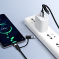 Miniatyrbild 6 av 8: Tellur 4in1 Cable USB/Type-C to Type-C (PD65W)/Lightning (PD20W) 1m Black
