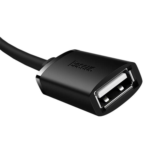 USB 2.0 Extension cable Baseus male to female, AirJoy Series, 1.5m (black)