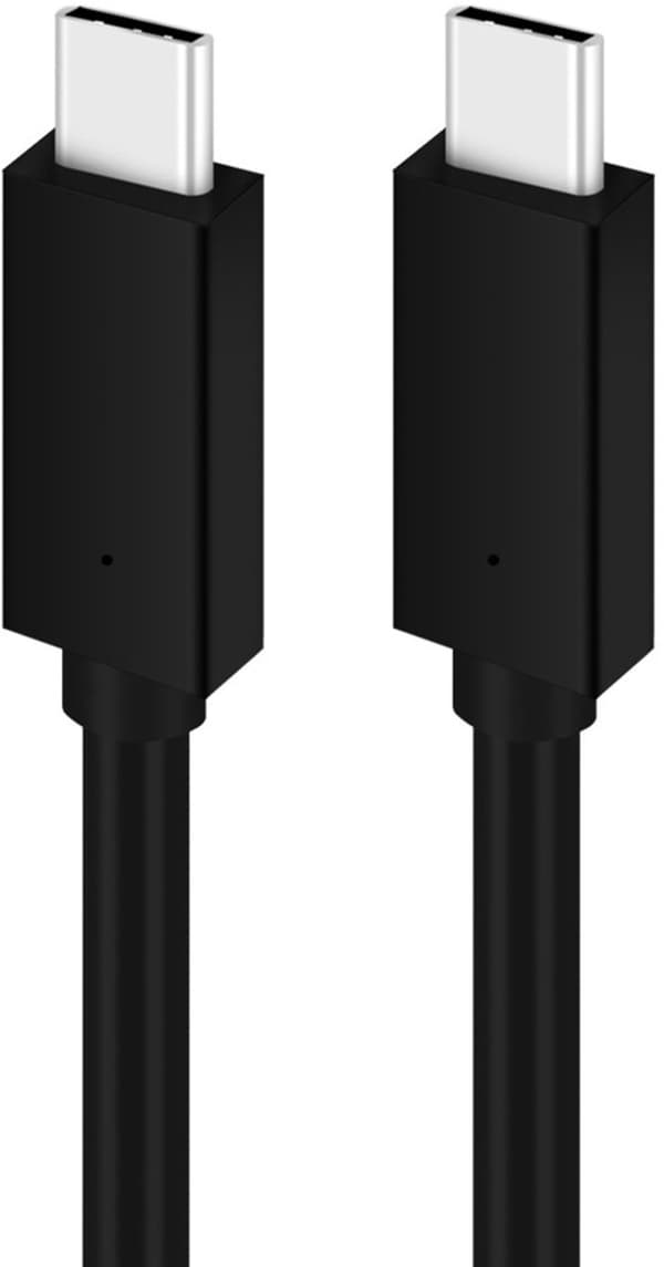 Platinet cable USB-C - USB-C 5A 100W 1m, black (PUCC5A1B)