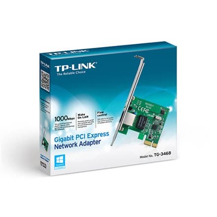 TP-Link TG-3468 network card Internal Ethernet 2000 Mbit/s Grønn, Grå