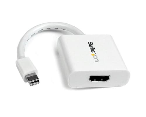 StarTech.com Mini DisplayPort® to HDMI® Video Adapter Converter 1920x1200 - White Mini DP to HDMI Adapter M/F (MDP2HDW) - video adapter - DisplayPort