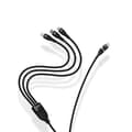 Miniatyrbild 11 av 11: Baseus Universal Flash Series II 3-in-1 Fast Charging Data Cable (USB-A to Micro + Lightning + Type-C) 100W, 1.2m Blue (CASS030103)