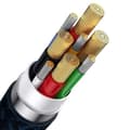 Miniatyrbild 1 av 11: Baseus Universal Flash Series II 3-in-1 Fast Charging Data Cable (USB-A to Micro + Lightning + Type-C) 100W, 1.2m Blue (CASS030103)