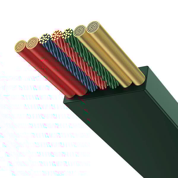 USB-C 3-in-1 cable Baseus Bright Mirror 4 for micro USB / USB-C / Lightning 100W / 3.5A 1.1m (Green)