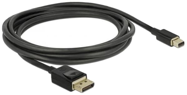 Delock Mini DisplayPort to DisplayPort cable 8K 60 Hz 2 m DP 8K certified