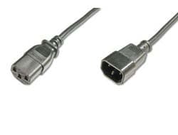 DIGITUS Power cable extension - IEC C14 male/IEC C13 female - 5 m