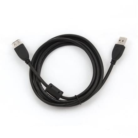 Kabelis Gembird USB Male - USB Female 1.8m Black