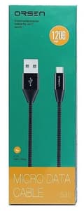 Miniatyrbilde 2 av 3: Orsen S32 Micro Data Cable 2.1A 1.2m black