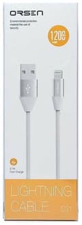 Miniatyrbild 3 av 3: Orsen S32 Micro Data Cable 2.1A 1.2m grey