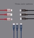 Miniatyrbild 2 av 4: Orsen S9M USB A and Micro 2.1A 1m black
