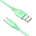 Miniatyrbillede 2 af 3: Tellur Silicone USB to Type-C Cable 3A 1m Green