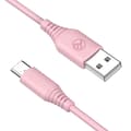 Miniatyrbillede 1 af 3: Tellur Silicone USB to Type-C Cable 3A 1m Pink