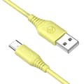 Miniatyrbillede 1 af 3: Tellur Silicone USB to Type-C Cable 3A 1m Yellow
