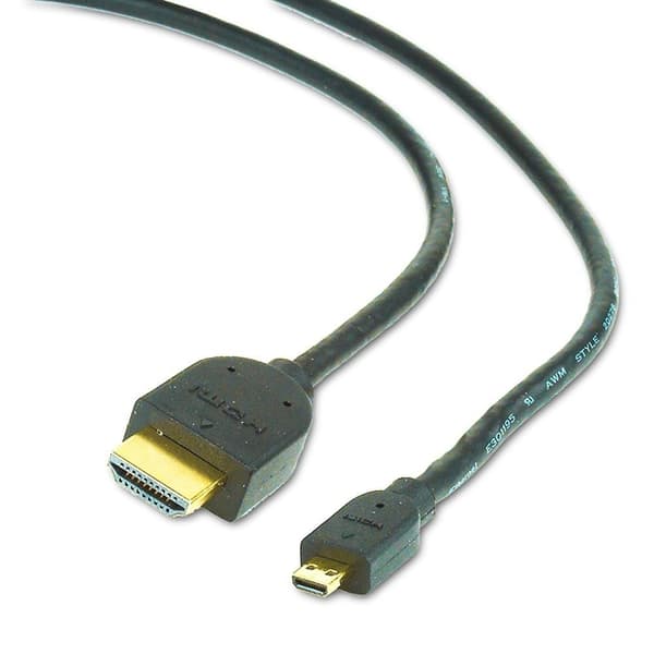 Gembird 1.8m HDMI-M/micro HDMI-M HDMI cable HDMI Type A (Standard) HDMI Type D (Micro) Black