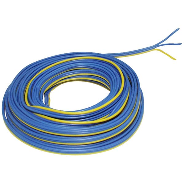 econ connect KL3X014BLBLGE5 Flätad kabel 3 x 0.14 mm² Blå, Blå, Gul 5 m
