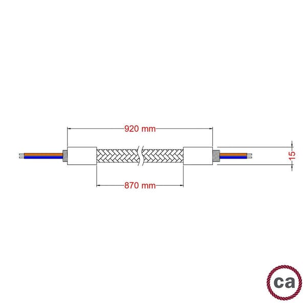 Creative Cables Rør Rn Creative Flex 06 90 Cm Kabel Gylden 90 cm