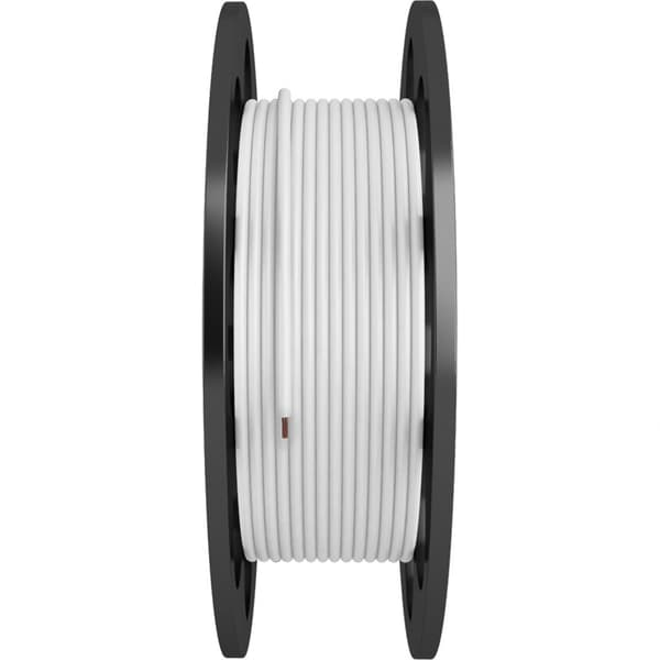 Famatel Rundt Slangekabel 2x1 200 M Hvid