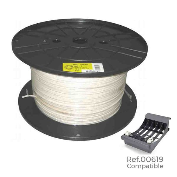 Edm Putkimainen Letkun Kela 2x1 Mm 400 M Valkoinen