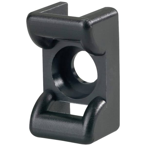 HellermannTyton KR6G5-PA66-BK (100) Monteringssockel skruv 151-24600 Svart 100 st