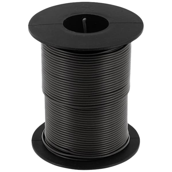 econ connect KL025SW50 Flätad kabel 1 x 0.25 mm² Svart 50 m
