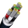 Miniatyrbild 7 av 7: 3in1 USB cable Baseus Flash Series, USB-C + micro USB + Lightning, 100W, 1.2m (blue)
