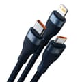 Miniatyrbilde 5 av 8: 3in1 USB cable Baseus USB 3in1 Baseus Flash Series,  USB-C + Micro + Lightning 66W, 1.2m (blue)