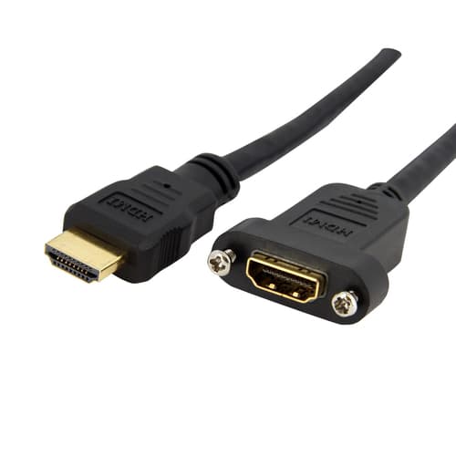 3FT HDMI PANEL MOUNT CABLE F/M