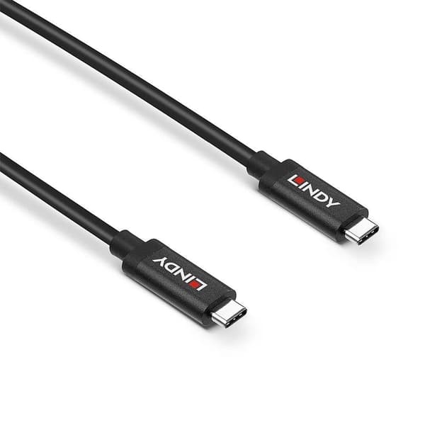 LINDY USB-kabel USB 3.2 Gen2 (USB 3.1 Gen2) USB-C®-kontakt, USB-C®-kontakt 3.00 m Svart 43348