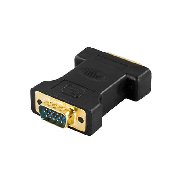 DELTACO DVI-I hun - VGA han adapter