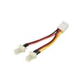 Miniatyrbild 1 av 2: DELTACO Y-grenuttag 3-pin - 2 x 3-pin