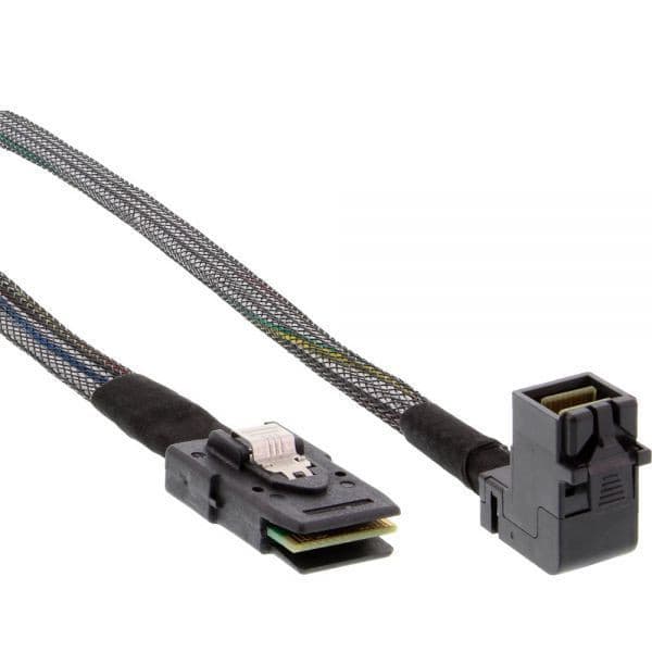 InLine Mini SAS HD - Mini SAS med Sideband -kabel, 1 m, svart