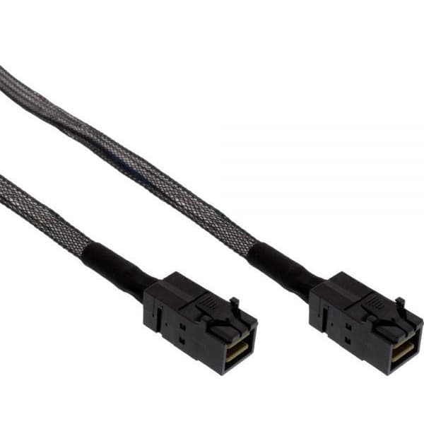 InLine Mini SAS HD - Mini SAS HD med Sideband -kabel, 1 m, sort