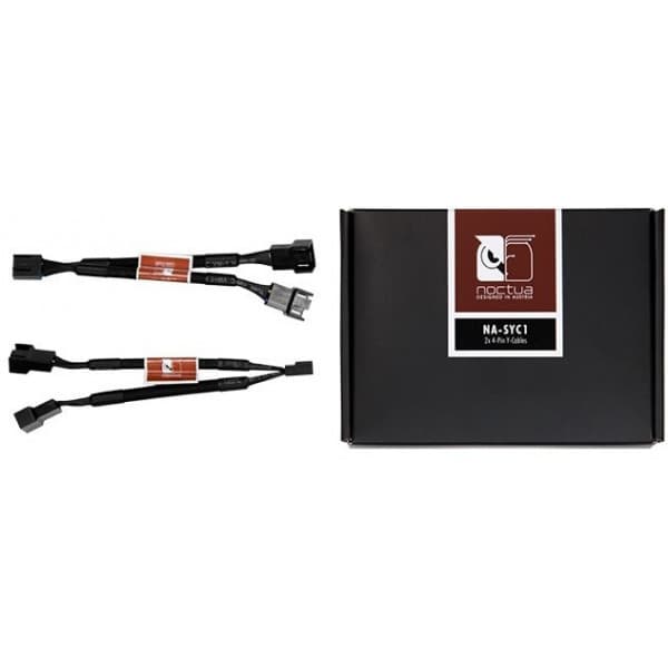 Noctua Y-adapterkabel, 4-pin honhane - 2 x 4-pin hanne, 2-pack