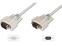 DIGITUS Data transfer extension cable - DSUB 9-pin male/DSUB 9-pin female - 5 m