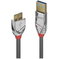 Miniatyrbild 1 av 4: LINDY USB-kabel USB 3.2 Gen1 (USB 3.0) USB-A kontakt, USB-Micro-B 3.0-kontakt 2.00 m Grå 36658