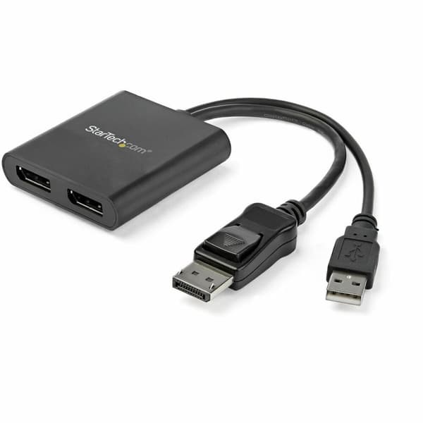 Splitter (filter) DisplayPort Startech MSTDP122DP Svart 4K Ultra HD
