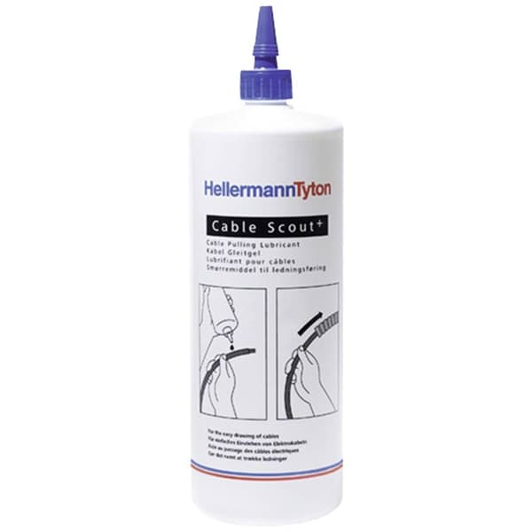 Kabelsmörjmedel 1000 ml flaska 897-90031 HellermannTyton 1000 ml
