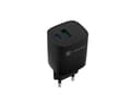 Miniatyrbild 4 av 5: Ribera GaN USB-laddare - USB-A & USB-C - 30W - Svart
