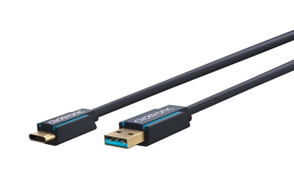 CLICKTRONIC USB 3.0 - USB-C-kabel 0,5m