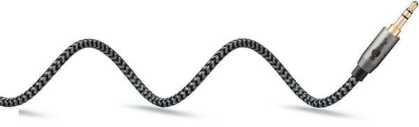 Lydkabel Jack 3,5mm x2 Goobay Plus TEXTIL 2m