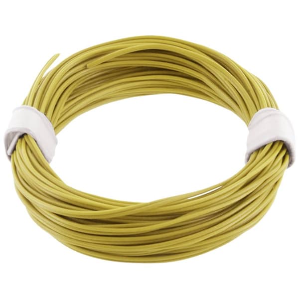 econ connect KZL2X008GE5 Flätad kabel 2 x 0.08 mm² Gul 5 m