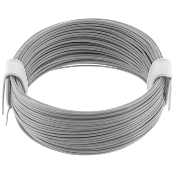 econ connect KL004GR10 Flätad kabel 1 x 0.04 mm² Grå 10 m