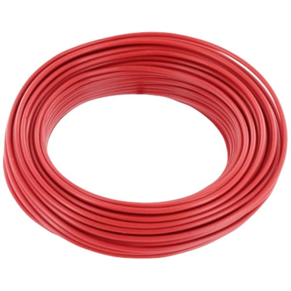 econ connect KL014RT10 Flätad kabel 1 x 0.14 mm² Röd 10 m