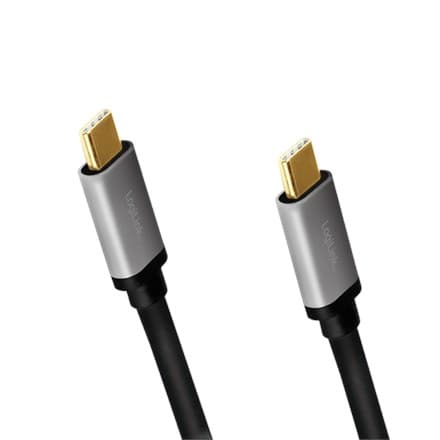 Logilink | USB-C-kaapeli | Mies | 24-nastainen USB-C | Mies | Musta | 24-nastainen USB-C | 1 m