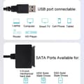 Miniatyrbild 9 av 10: SATA till USB 3.0 kabel för 2,5" hårddisk med hög överföringshastighet