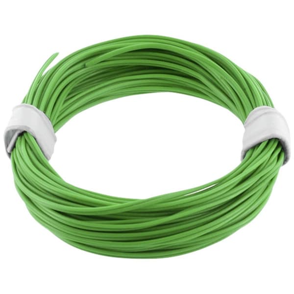 econ connect KZL2X008GN5 Flätad kabel 2 x 0.08 mm² Grön 5 m